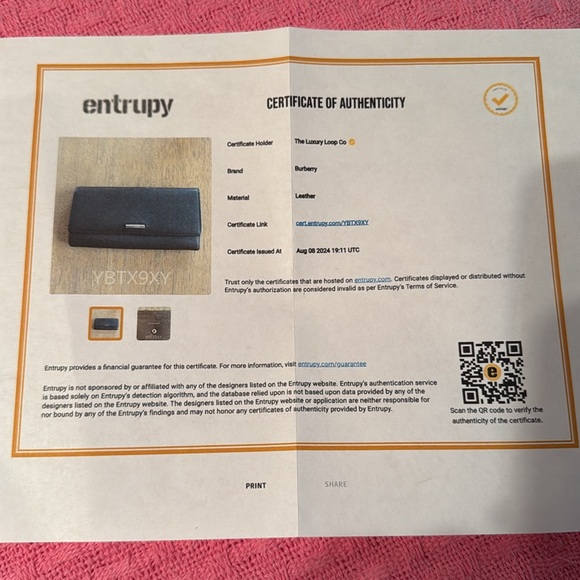 Burberry Brown Leather Wallet / Clutch on a Chain KISSLOCK with COA - Picture 14 of 14